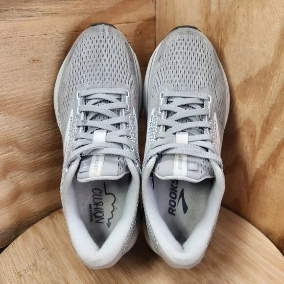Brooks Ghost 14 Womens Gray Running Shoes Sneakers Size 7 - Picture 7 of 10